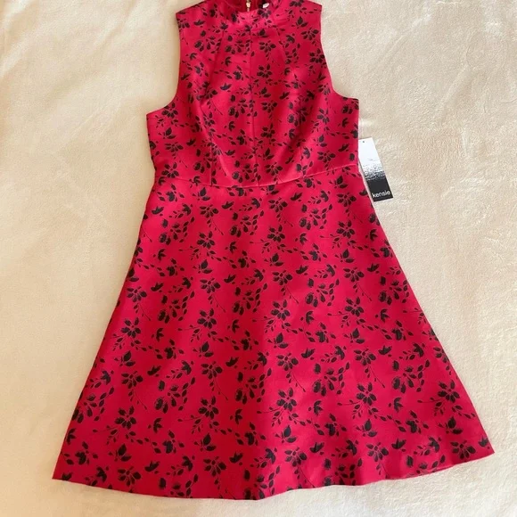 Kensie Floral Flare Zip Dress - Size S - Picture 6 of 15